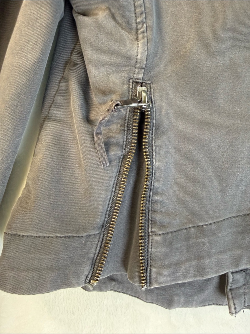 Peyton Jensen Harlow Moto Jacket Charcoal Gray Size S - Picture 7 of 10